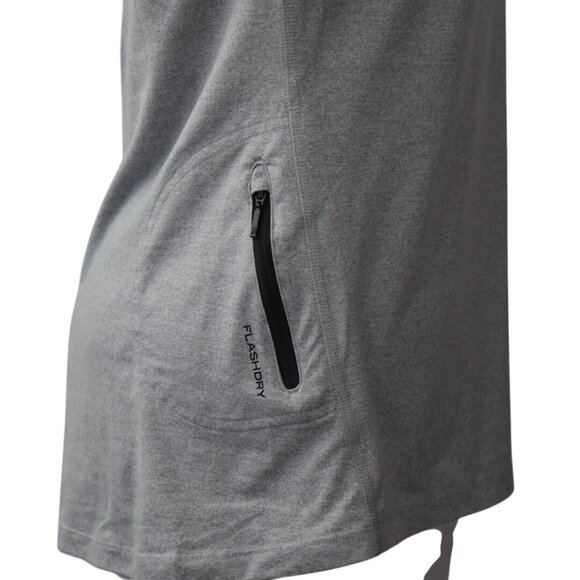 The North Face Womens M Top FlashDry 3/4 Sleeve Gray Pocket - Picture 6 of 11